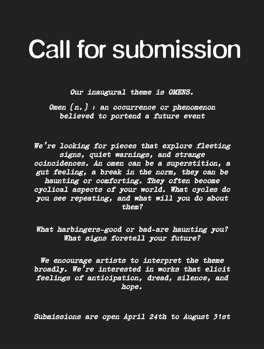 Call for submission